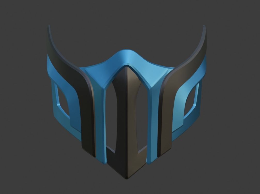 Sub Zero mask from Mortal Kombat 11 - Enemy of Shirai Ryu 3D print model_13