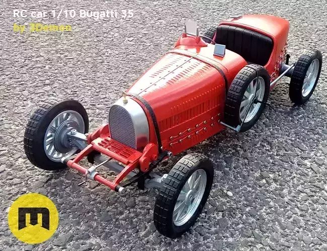 RC model Bugatti 35 3D print model