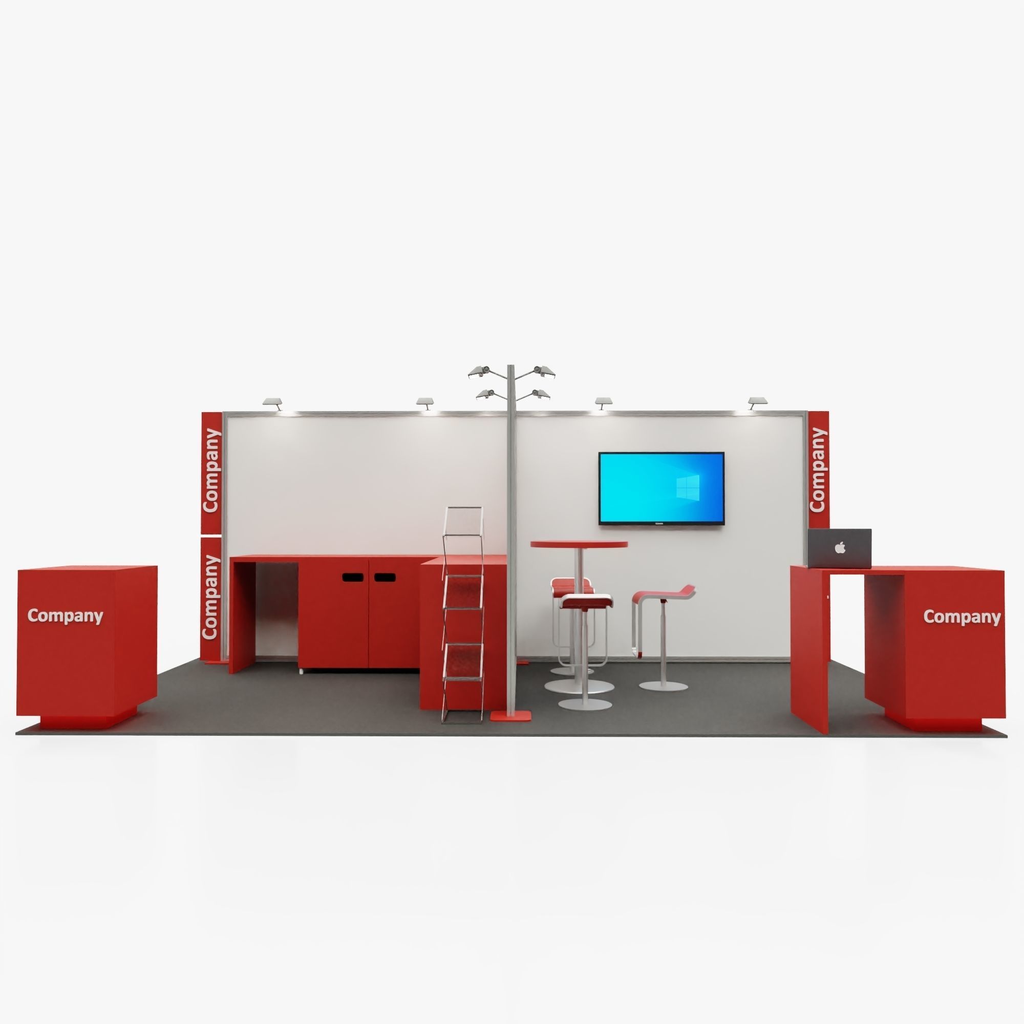 Exhibition stand 3 3D model_1