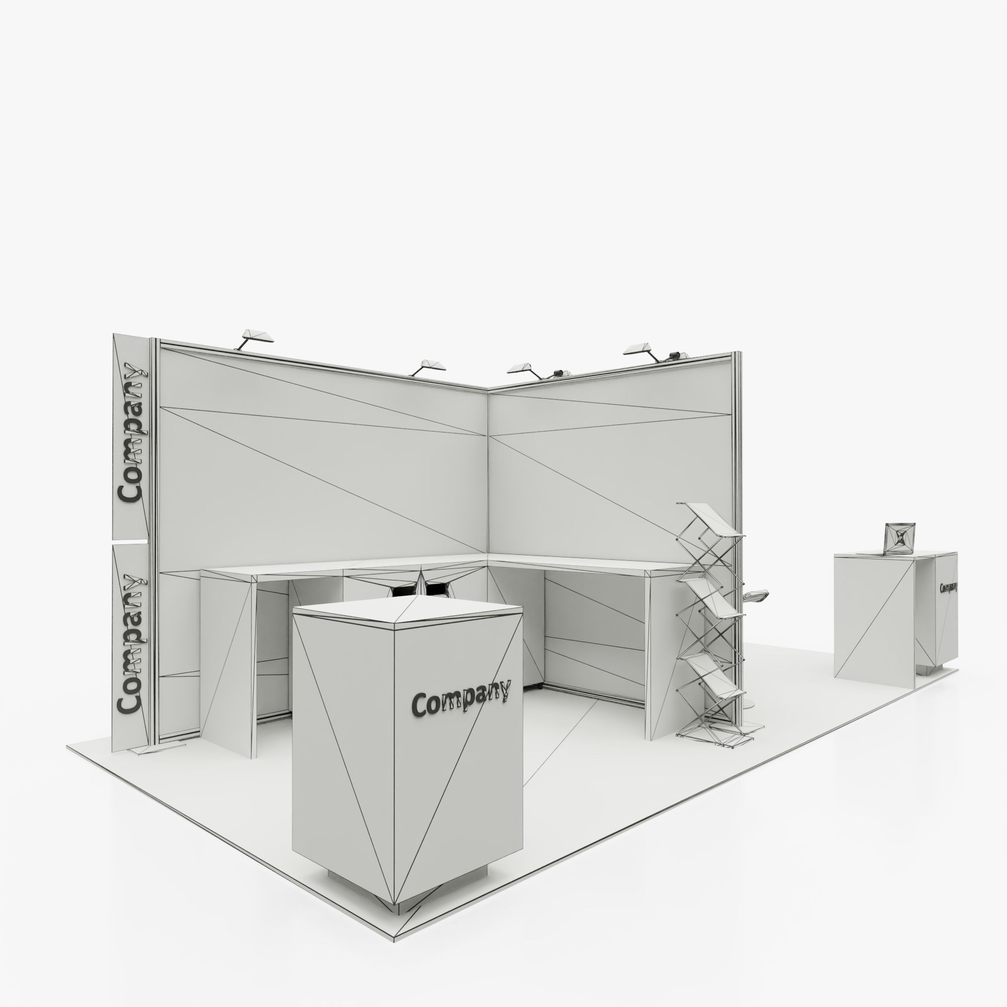 Exhibition stand 3 3D model_8