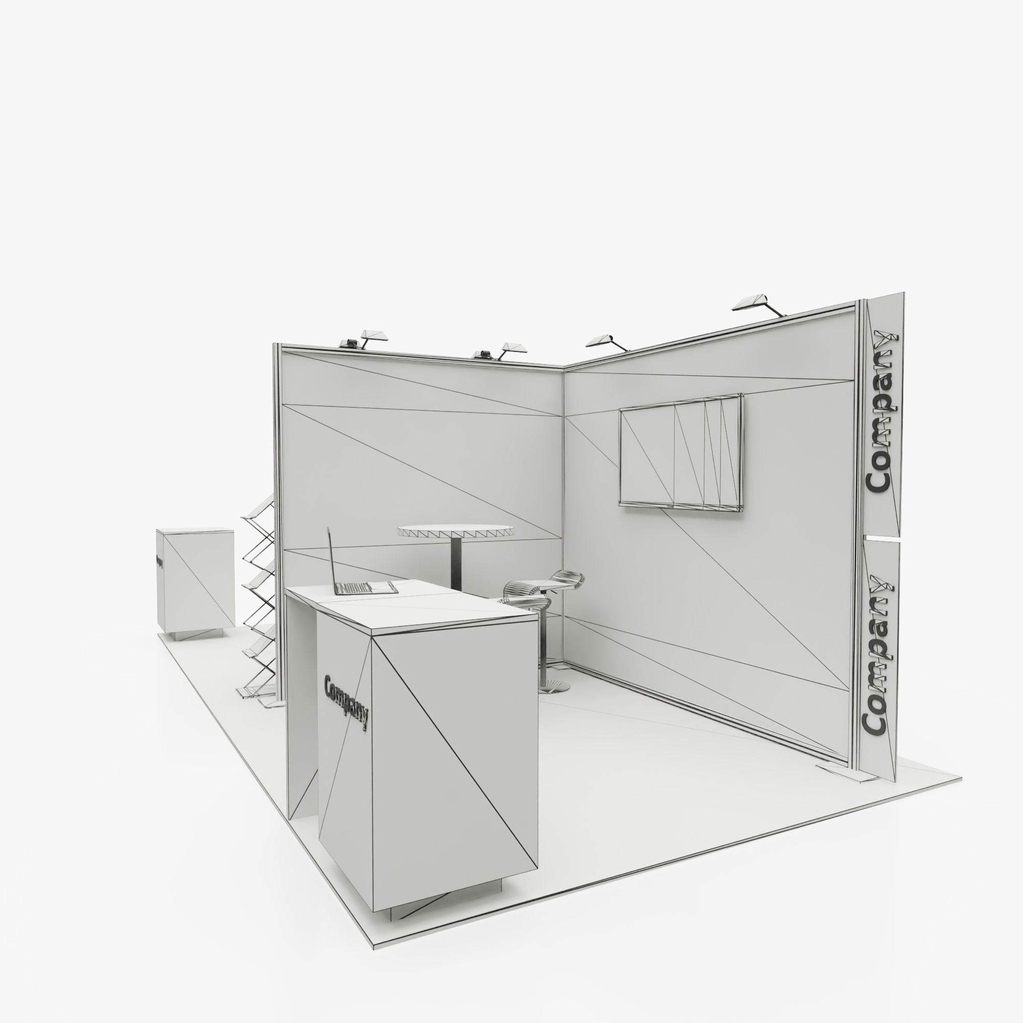 Exhibition stand 3 3D model_9