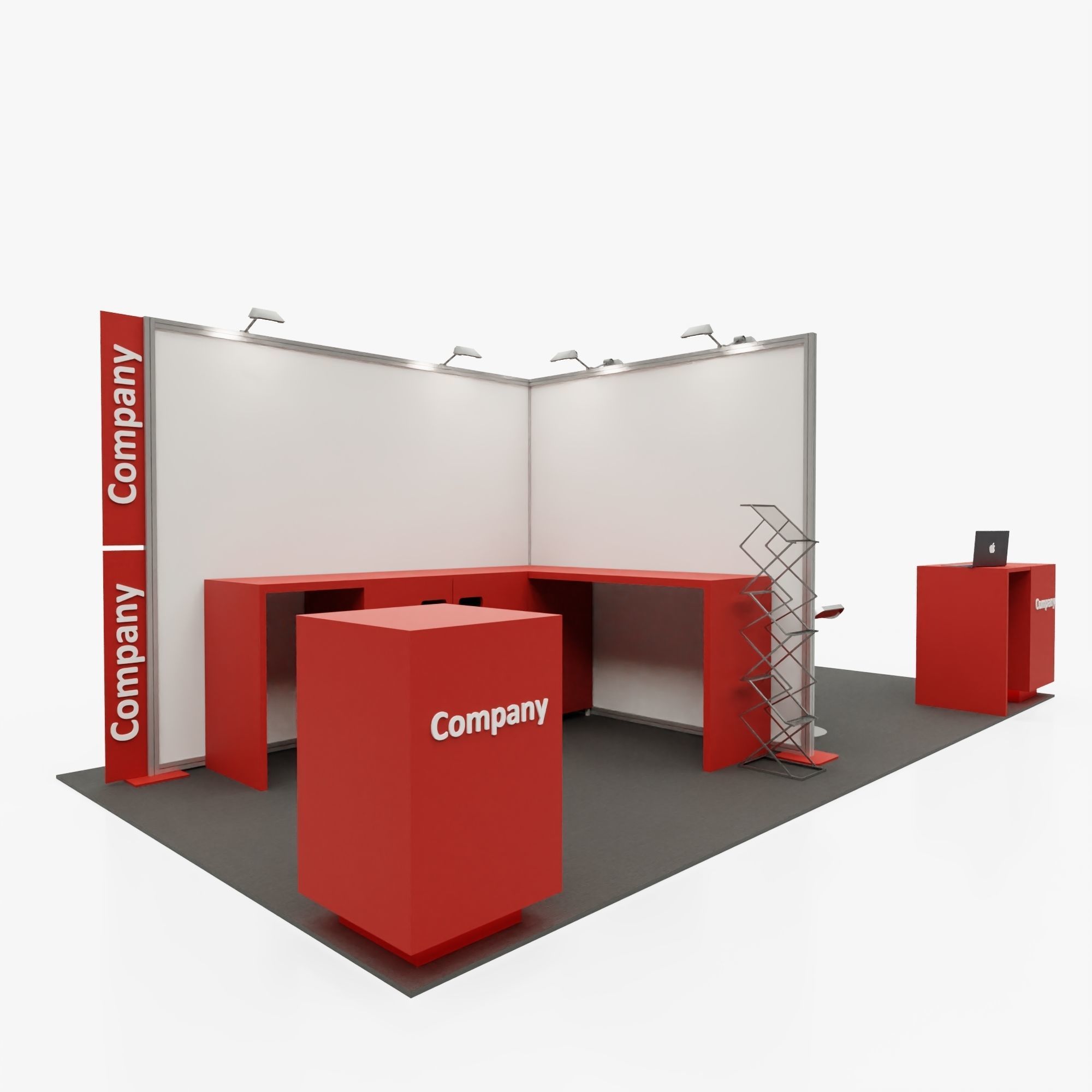 Exhibition stand 3 3D model_2