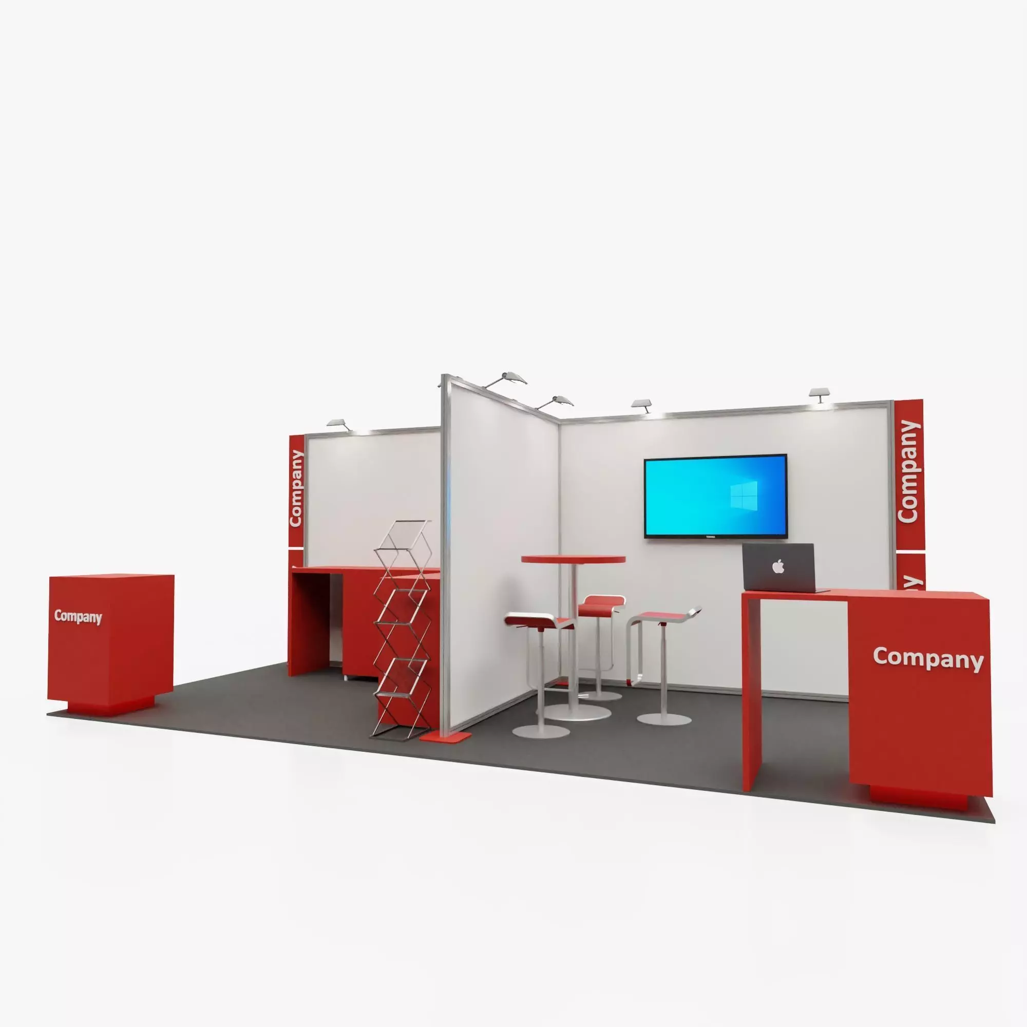 Exhibition stand 3 3D model_0