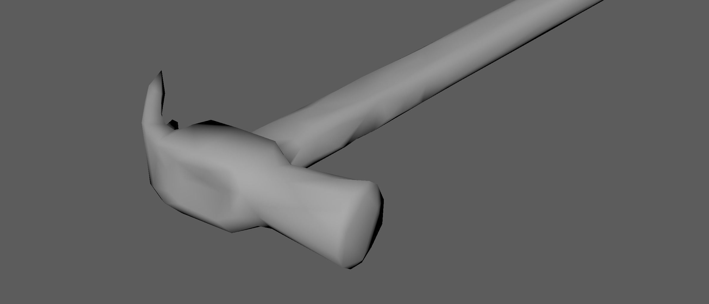 Hammer Low-poly 3D model_4
