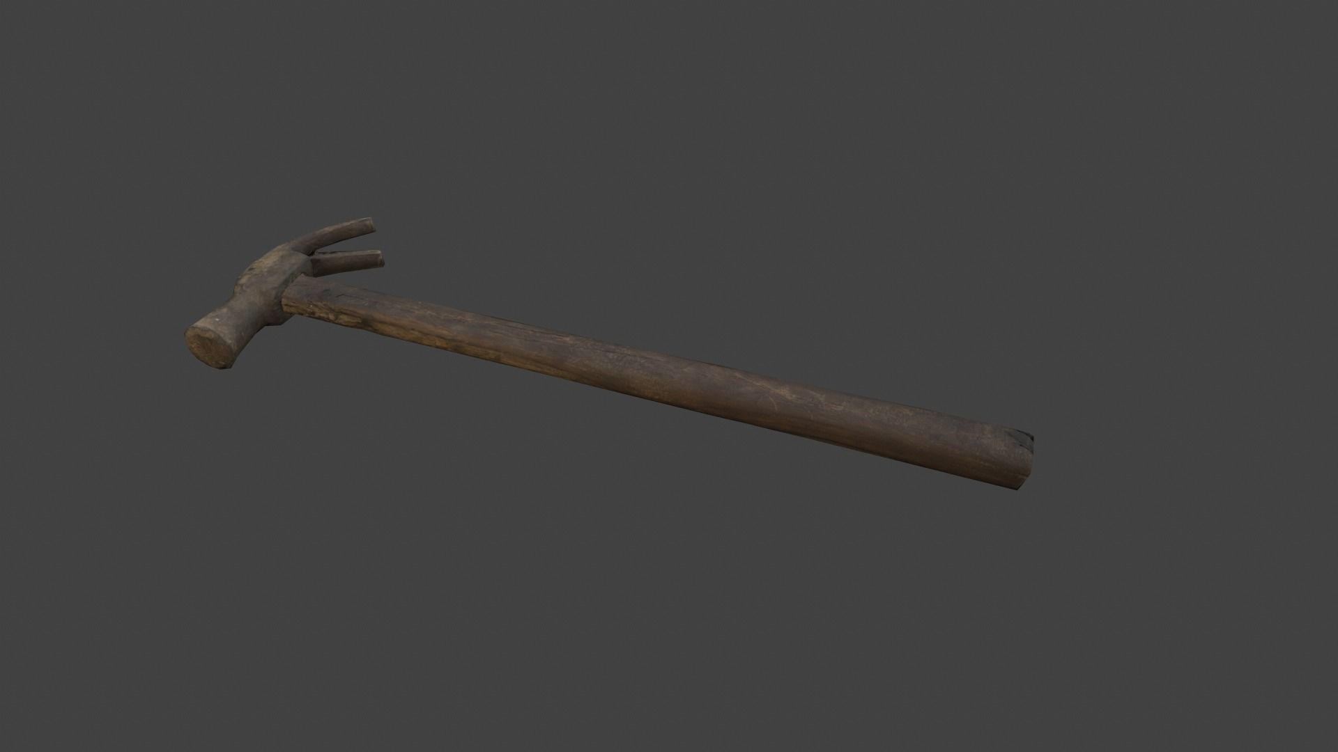 Hammer Low-poly 3D model_3