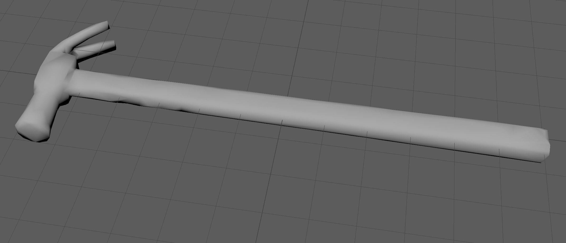 Hammer Low-poly 3D model_5