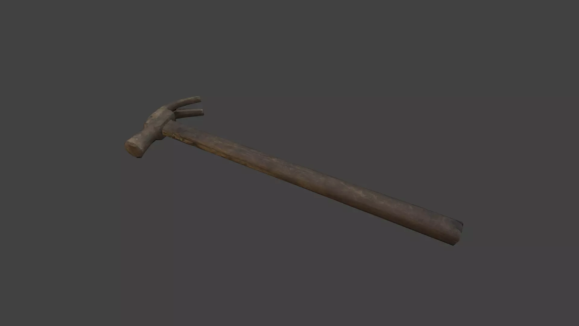 Hammer Low-poly 3D model_0