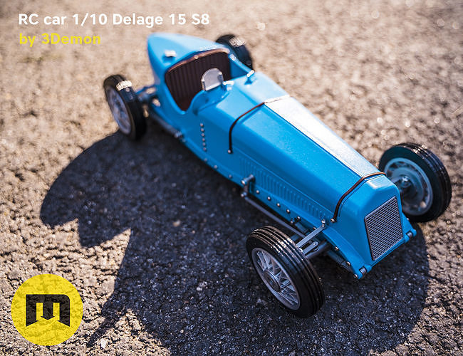 RC model Delage 15 S8 3D print model 2