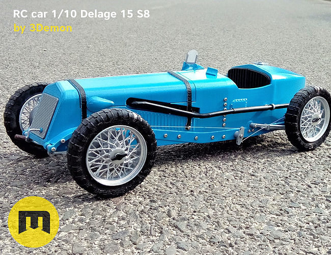 RC model Delage 15 S8 3D print model 7