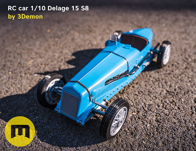RC model Delage 15 S8 3D print model