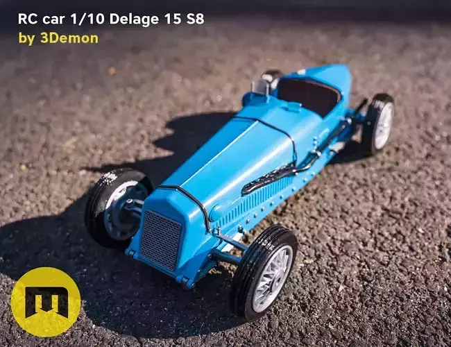 RC model Delage 15 S8 3D print model