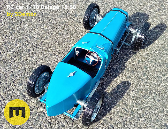 RC model Delage 15 S8 3D print model 6