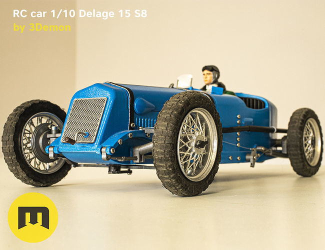 RC model Delage 15 S8 3D print model 4