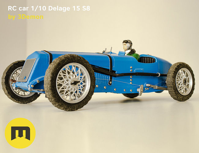 RC model Delage 15 S8 3D print model 3