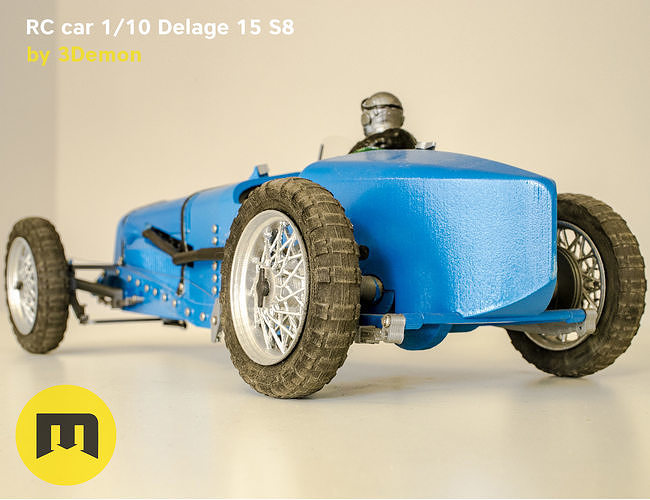 RC model Delage 15 S8 3D print model 5