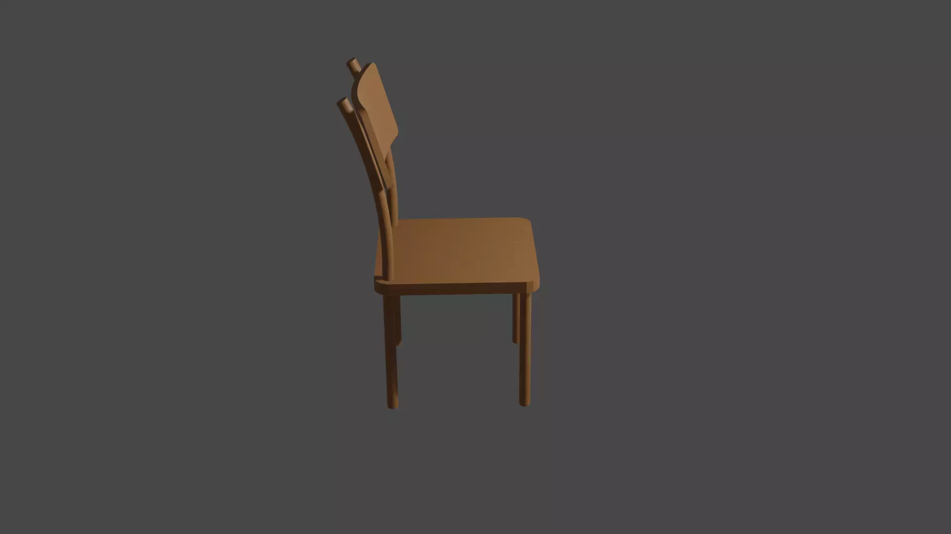 Chair 3D Model wooden 3D model_0