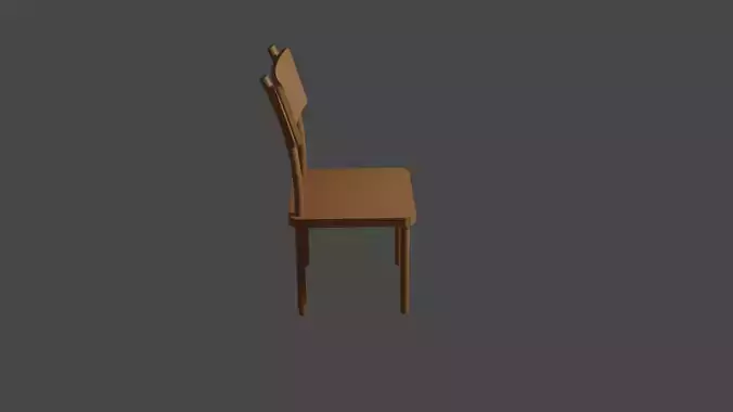 Chair 3D Model wooden