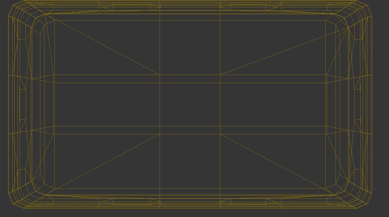 Plastic box Low-poly 3D model_6