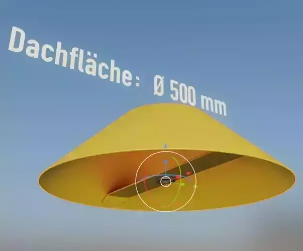 Flugmarkierungshaube 500mm Low-poly 3D model