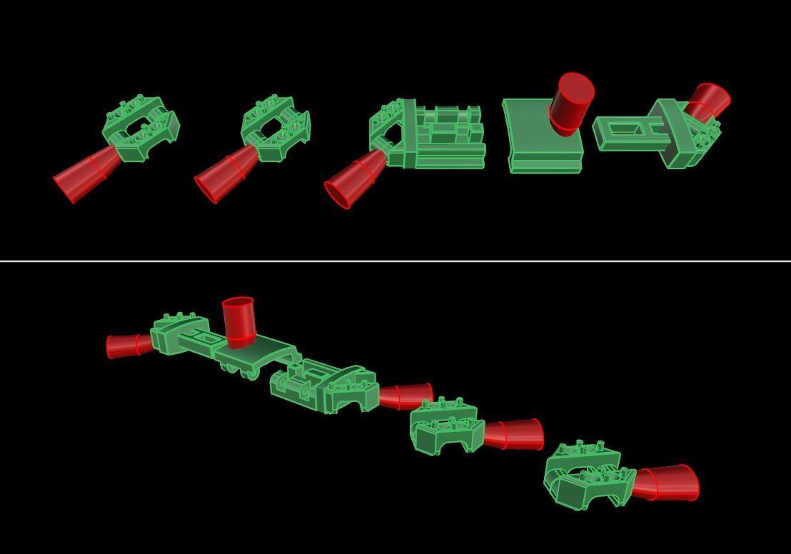 Cuban Diamond Chain Link Box Style 9MM WIDTH 3D print model_14