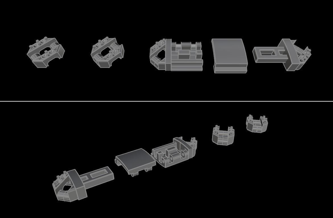 Cuban Diamond Chain Link Box Style 9MM WIDTH 3D print model_15