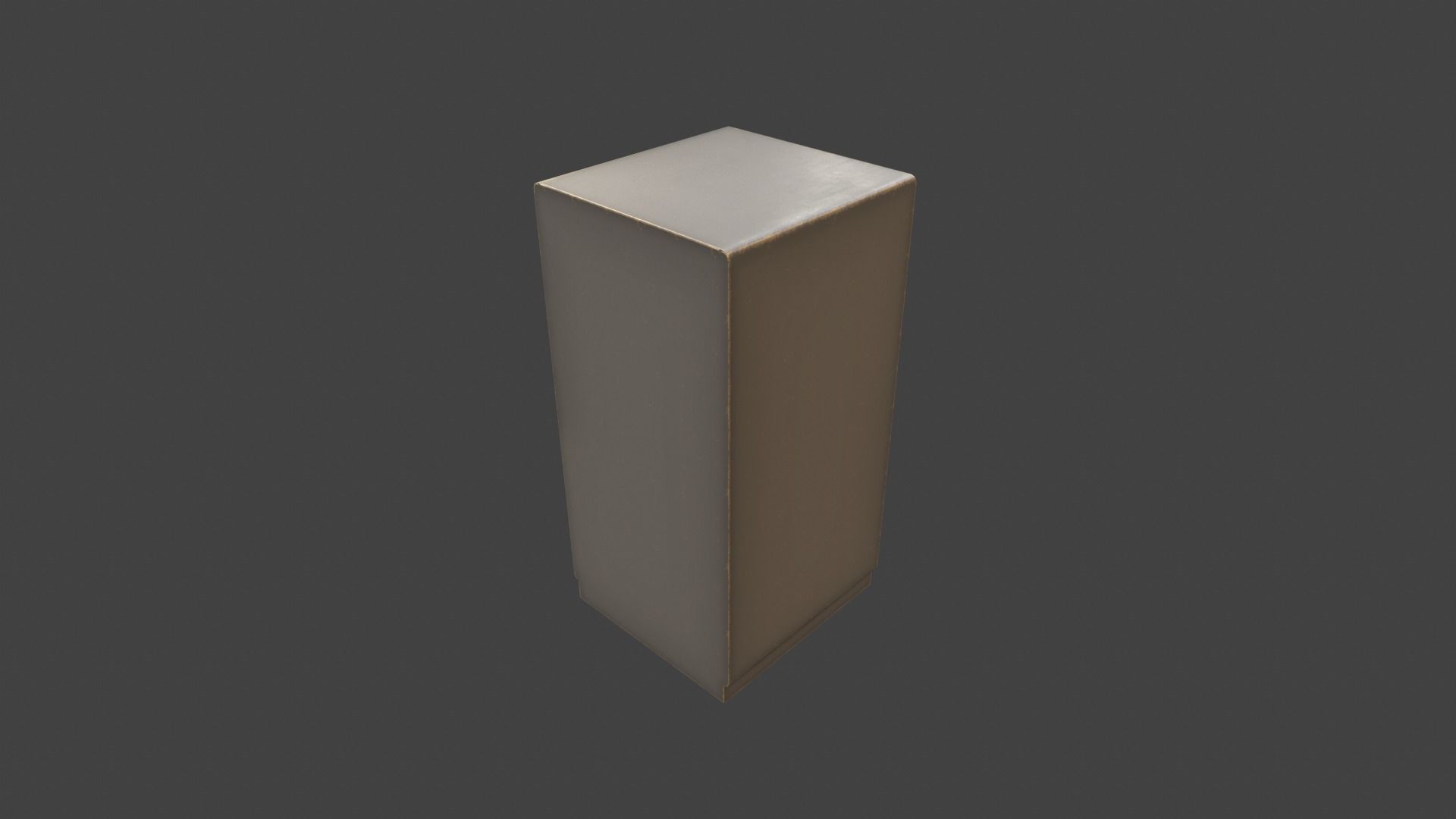 Safe model metal Low-poly 3D model_2