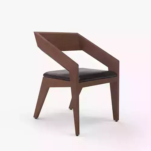 Brenton Dining Chair walnut stain finish