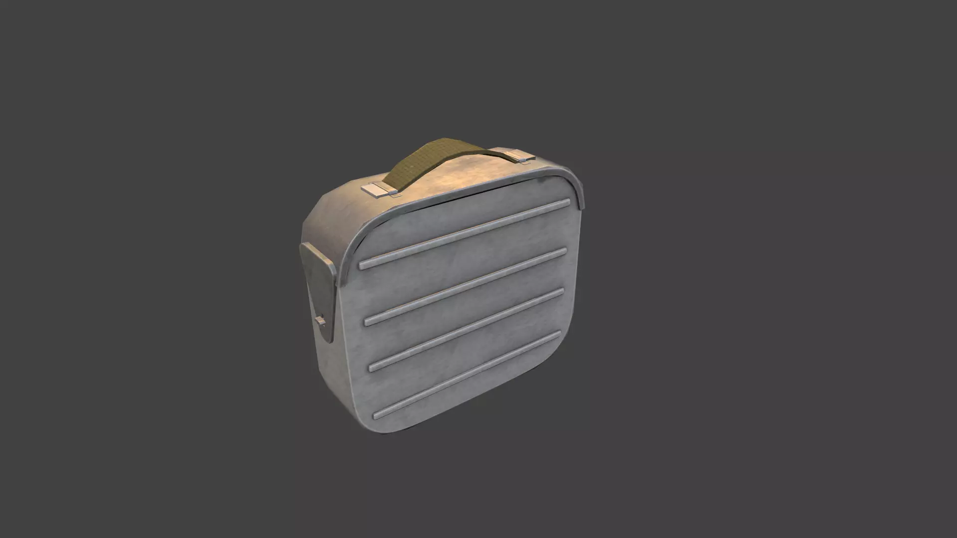 Ammo case Low-poly 3D model_0