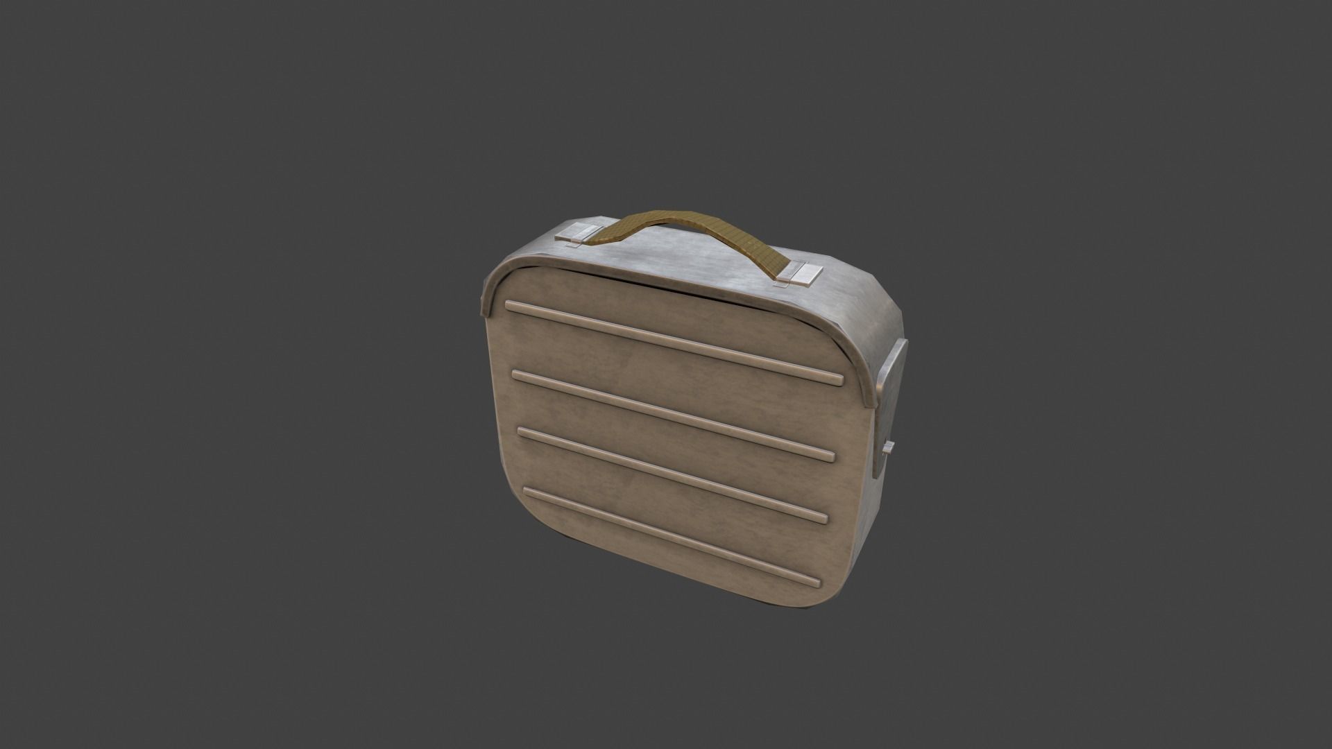 Ammo case Low-poly 3D model_2