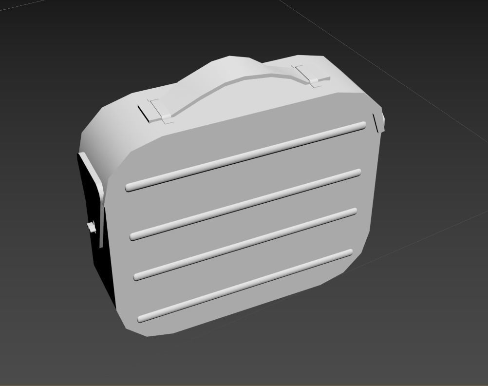 Ammo case Low-poly 3D model_4