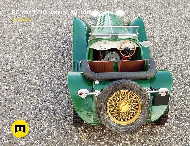 RC model Jaguar SS 100 3D print model 3