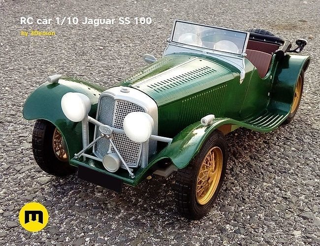 RC model Jaguar SS 100 3D print model