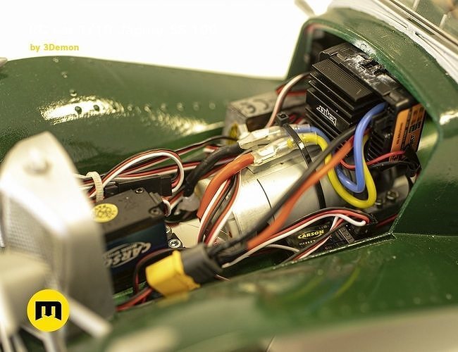 RC model Jaguar SS 100 3D print model 6