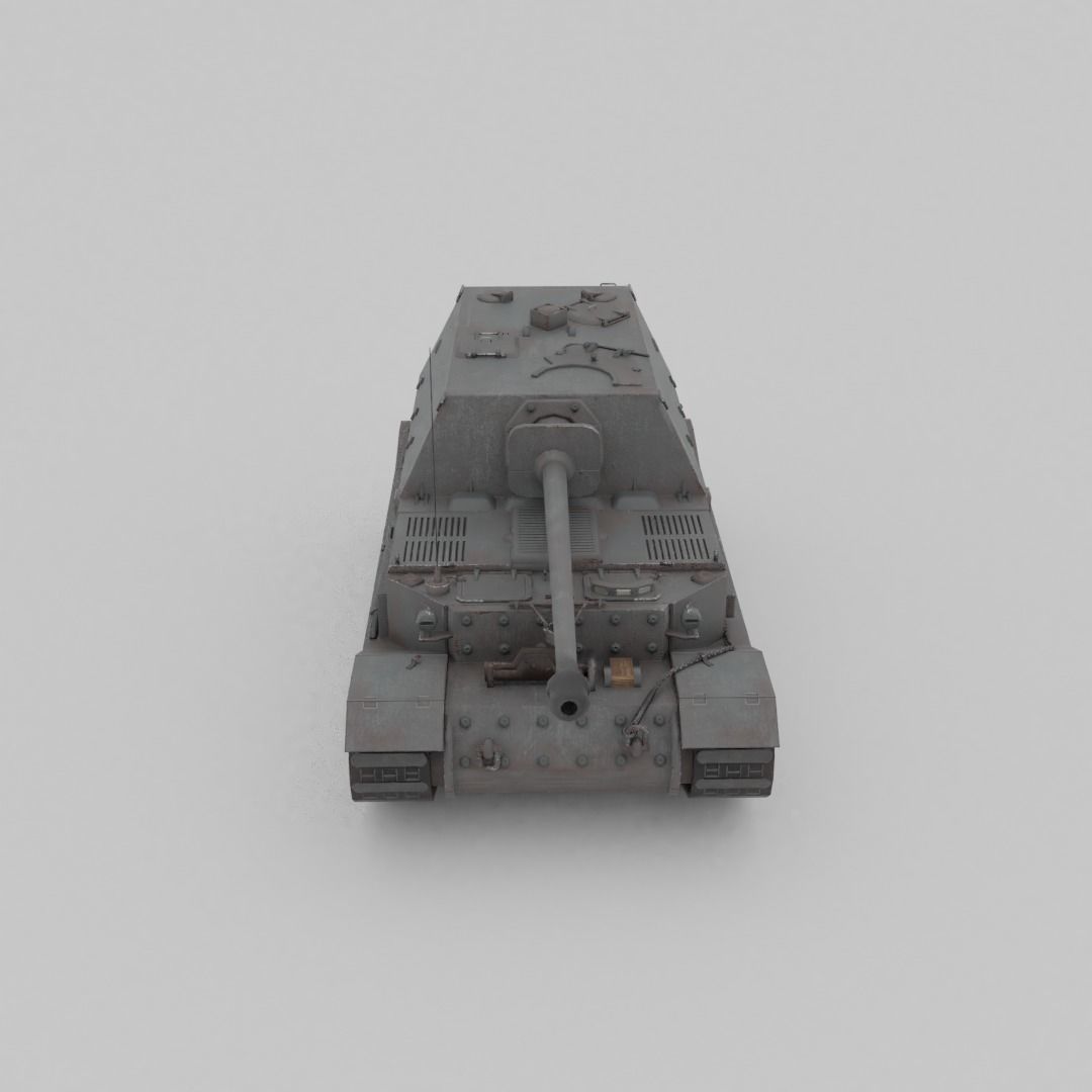 Ferdinand - Elefant Heavy Tank Destroyer Low-poly 3D model_12