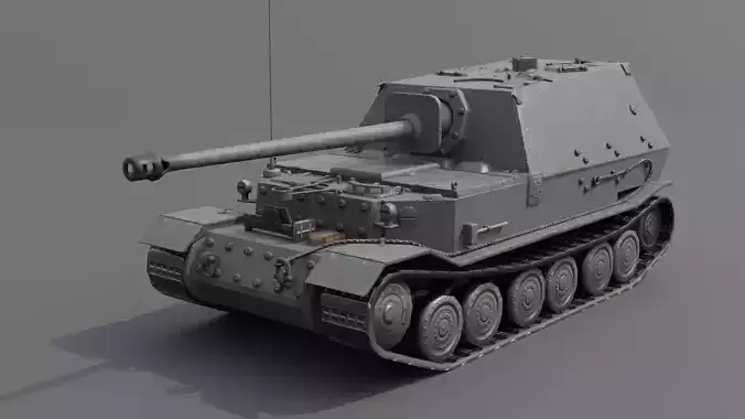 Ferdinand - Elefant Heavy Tank Destroyer Low-poly 3D model