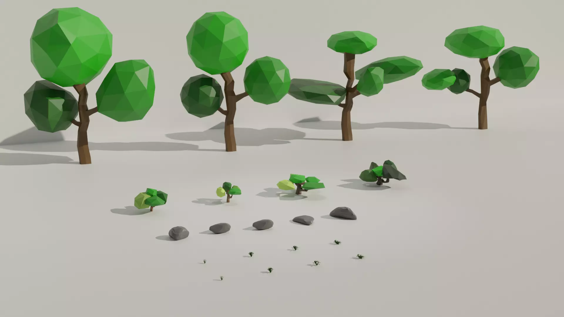 FREE Low Poly Nature Pack free VR / AR / low-poly 3D model | CGTrader