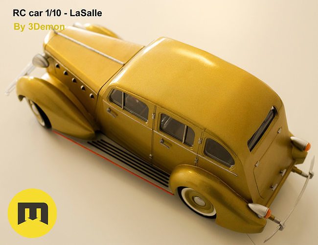 RC model LaSalle 3D print model 4