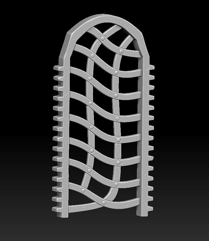 Fantasy gate 3d print 3D print model_7