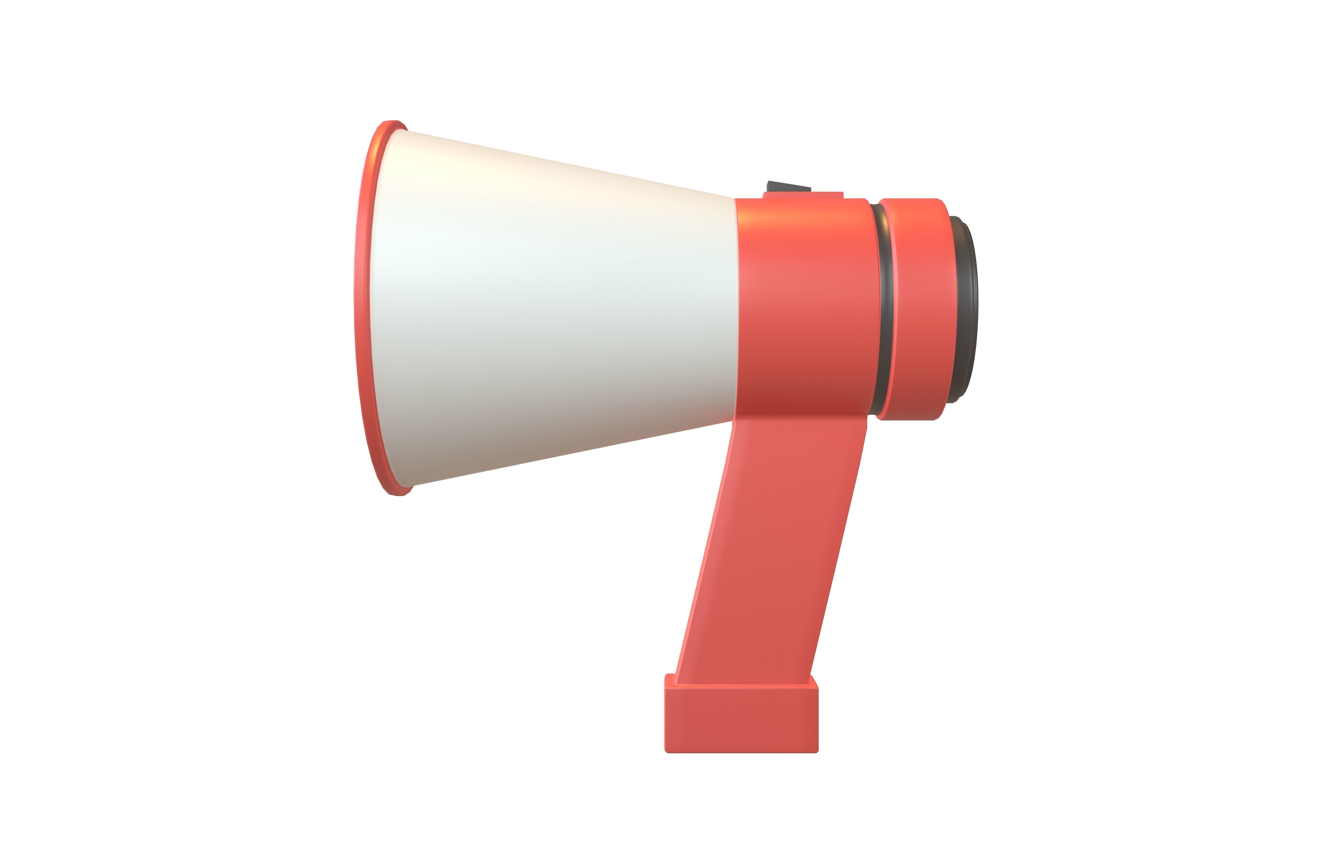 Loudspeaker v1 001 Low-poly 3D model_1