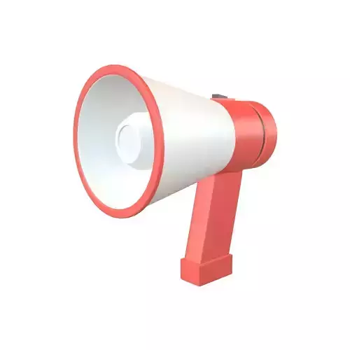 Loudspeaker v1 001 Low-poly 3D model