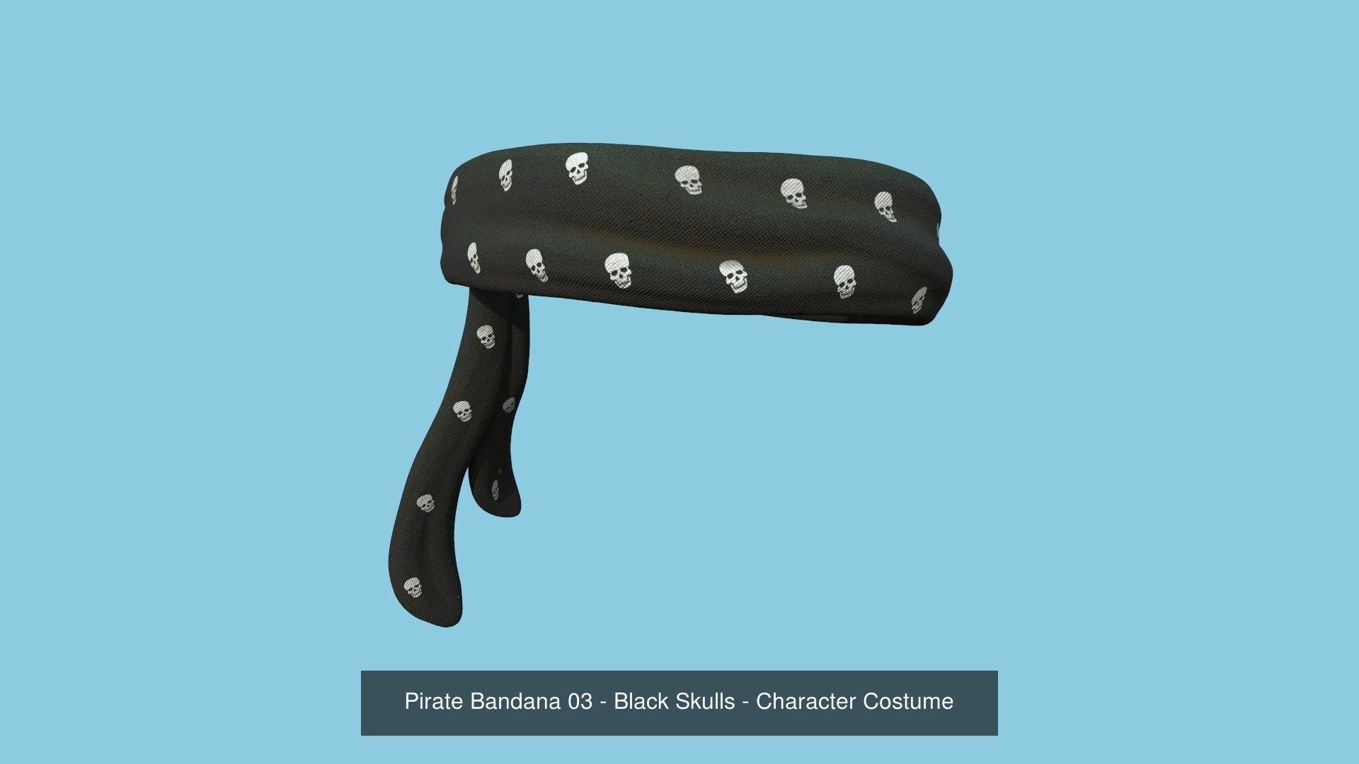 04 Pirate Bandana - Character Design 3D Model Collection_3