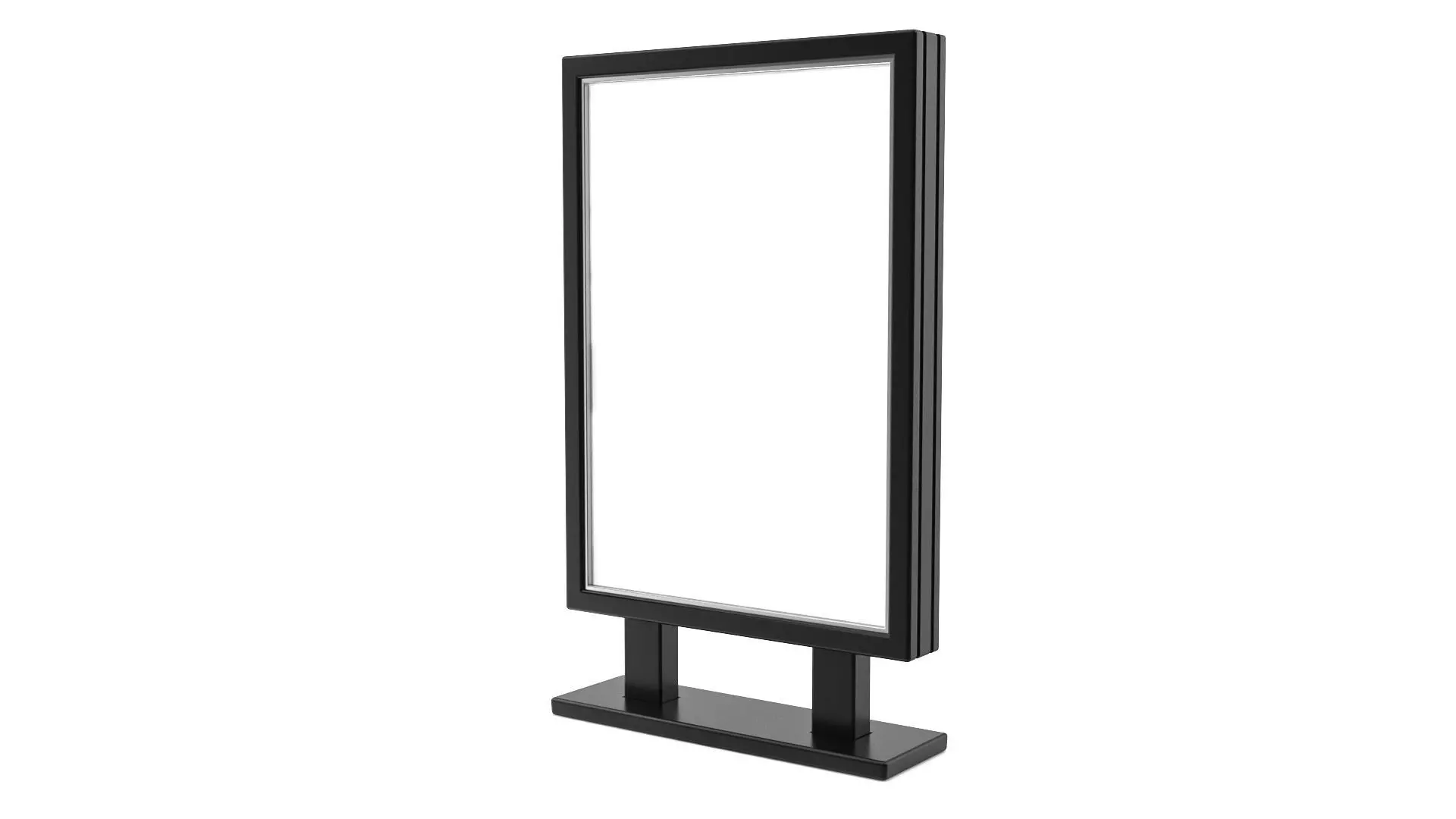 Advertising stand display Billboard 07 Low-poly 3D model_0