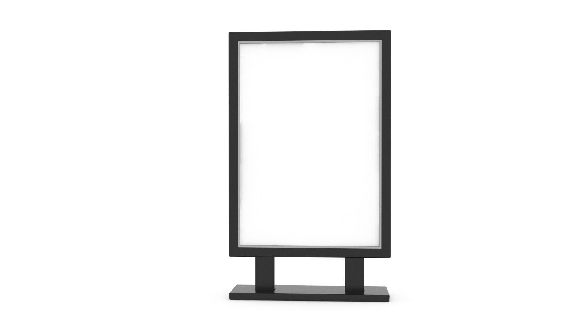 Advertising stand display Billboard 07 Low-poly 3D model_10