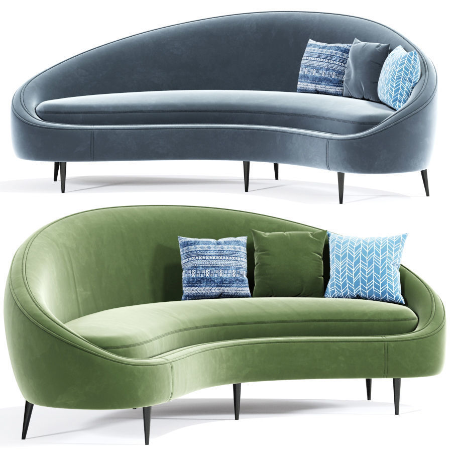 Ether Curved Sofa 3D model_1