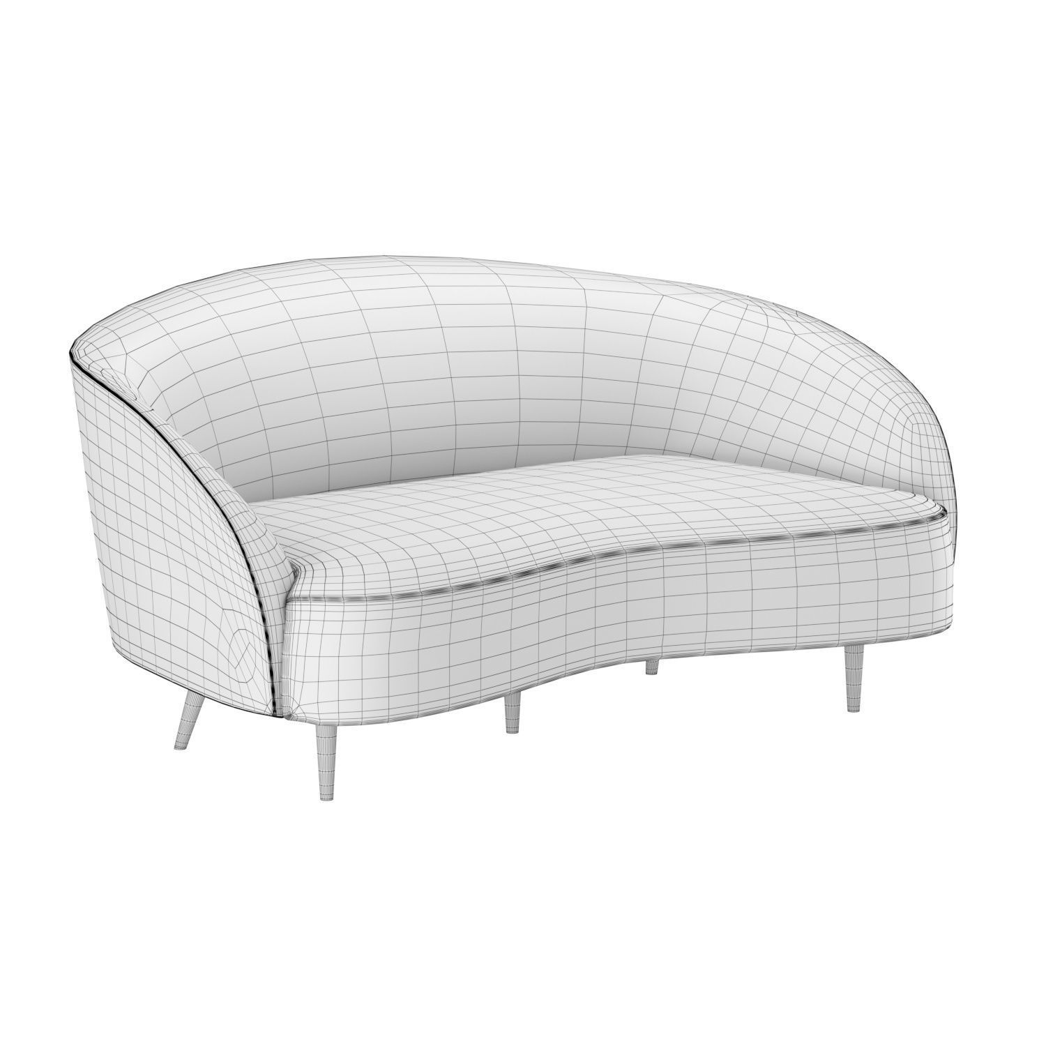 Maisons du monde canape 3D model_2