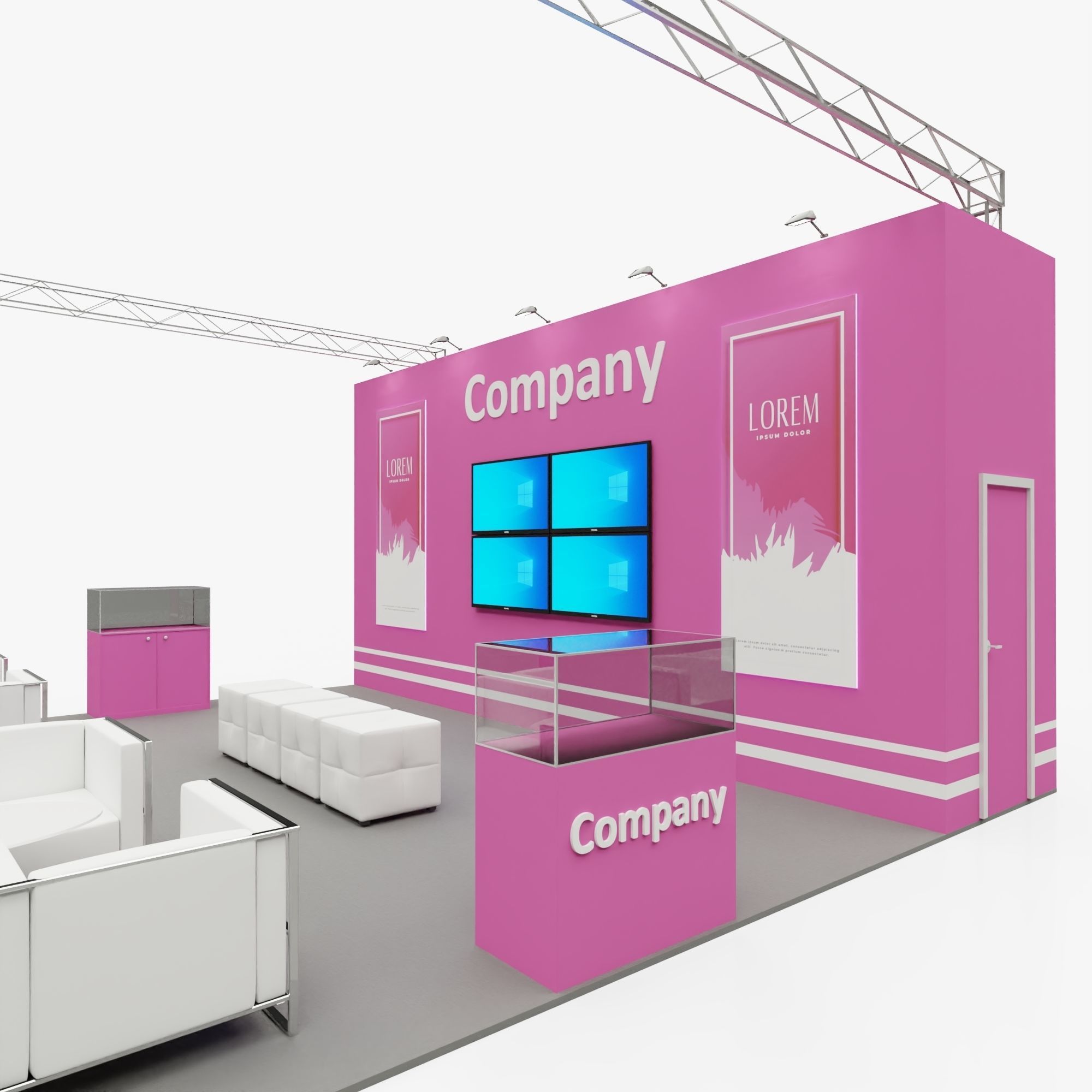 Exhibition stand 4 3D model_4