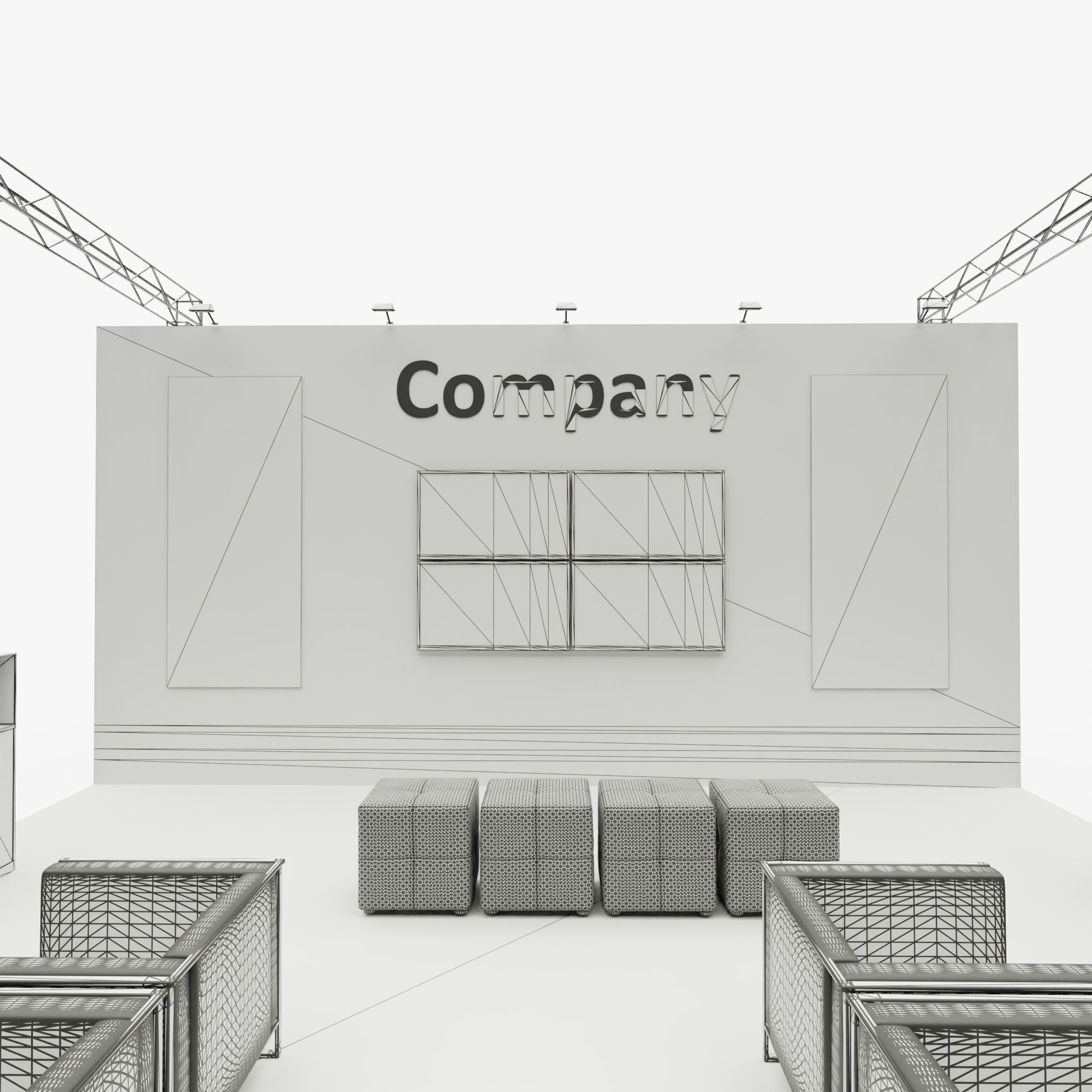 Exhibition stand 4 3D model_9