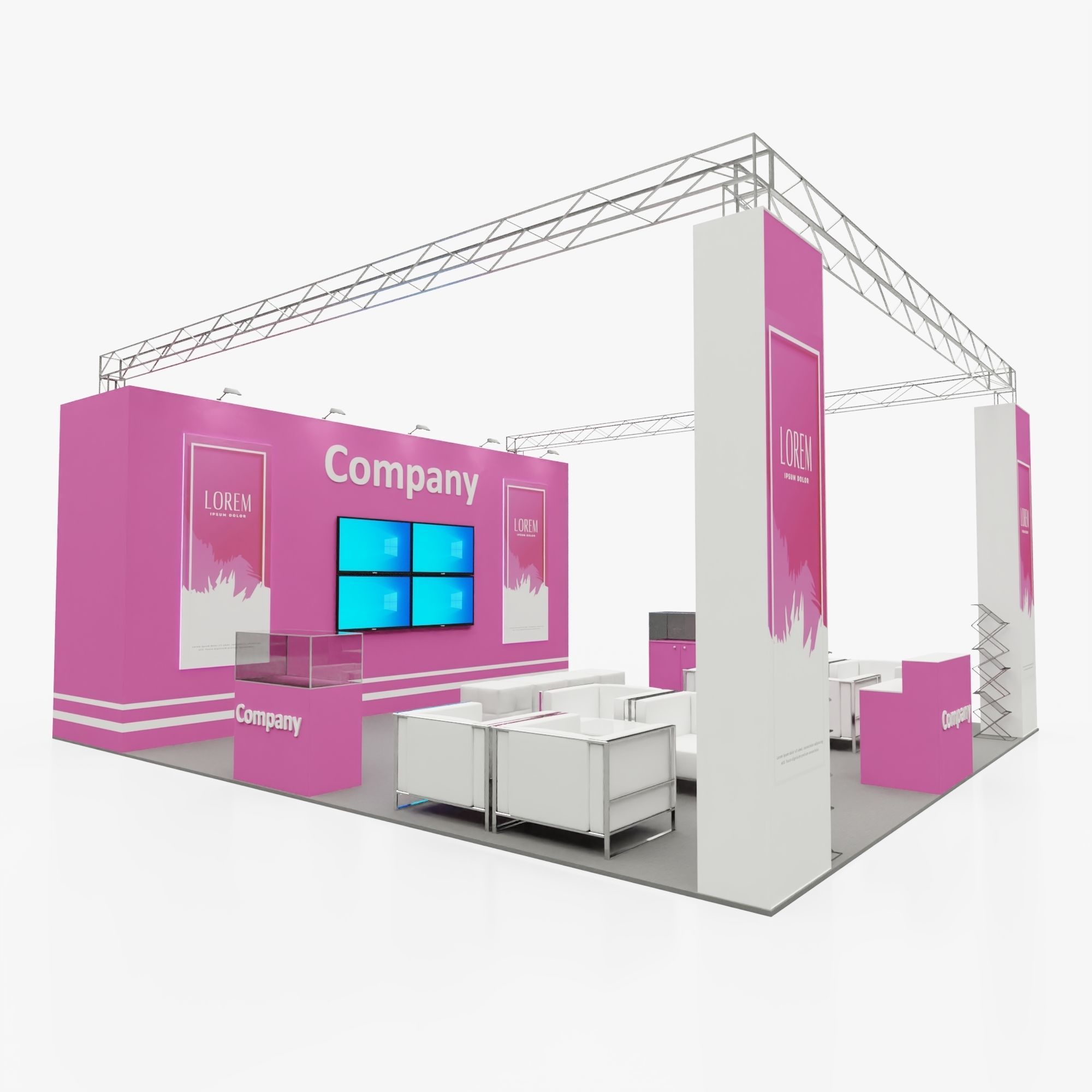 Exhibition stand 4 3D model_2