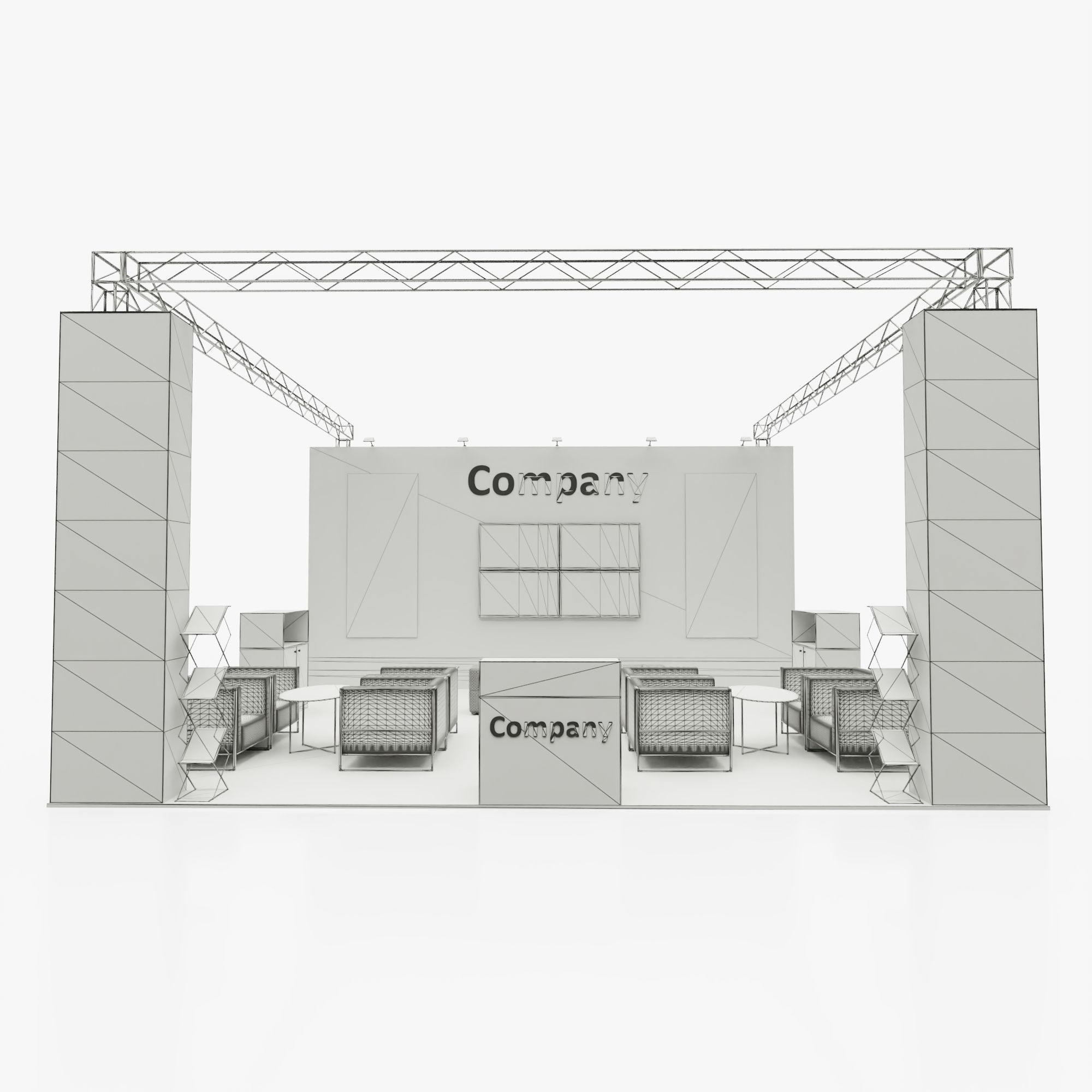Exhibition stand 4 3D model_7