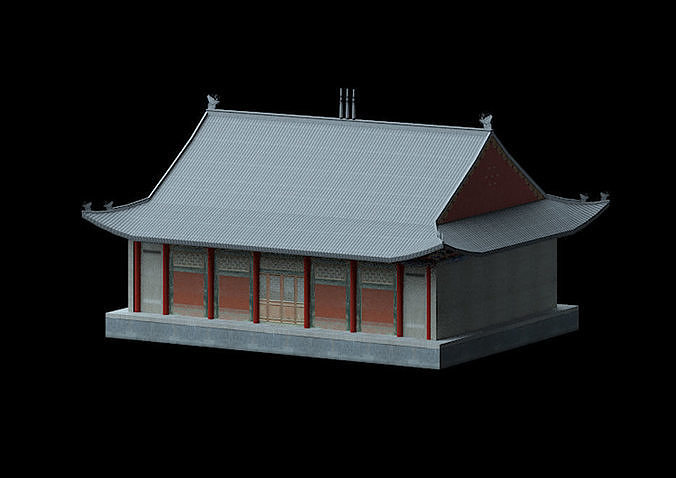 Collection of ancient buildings in Asia 3D Model Pack 6